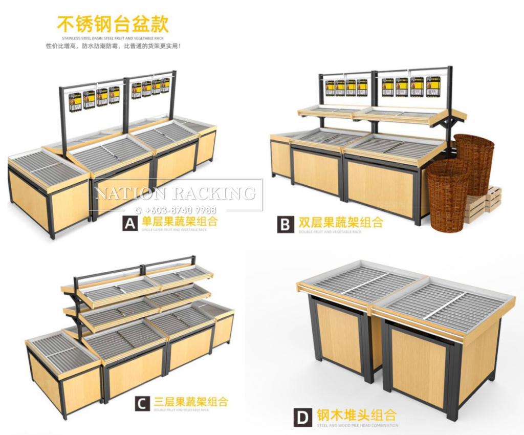 Fruit and Vegetable Rack Fresh Mart Rack Malaysia
