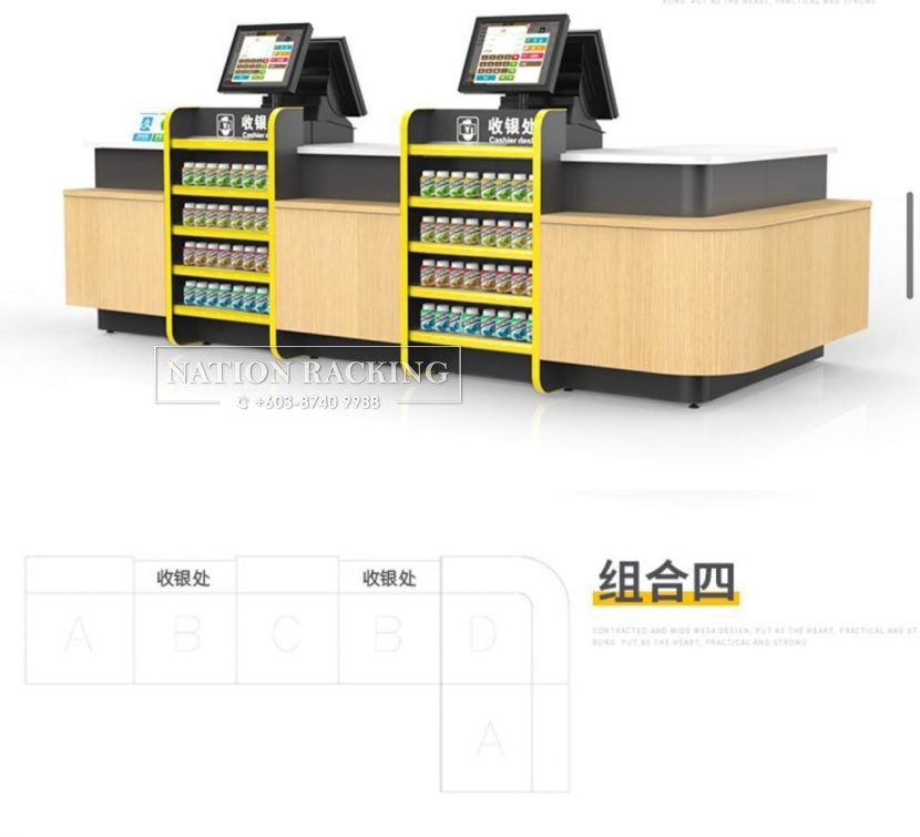 Wooden Checkout Counter Supplier Malaysia | Custom Checkout Counter